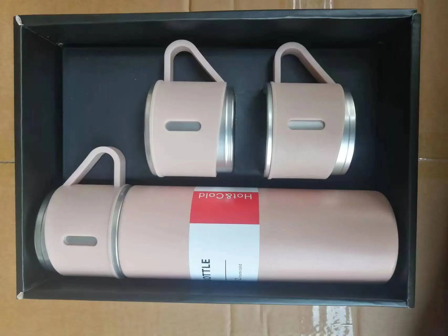 kit garrafa térmica inox