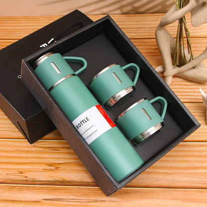 kit garrafa térmica inox