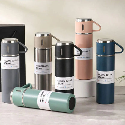 kit garrafa térmica inox